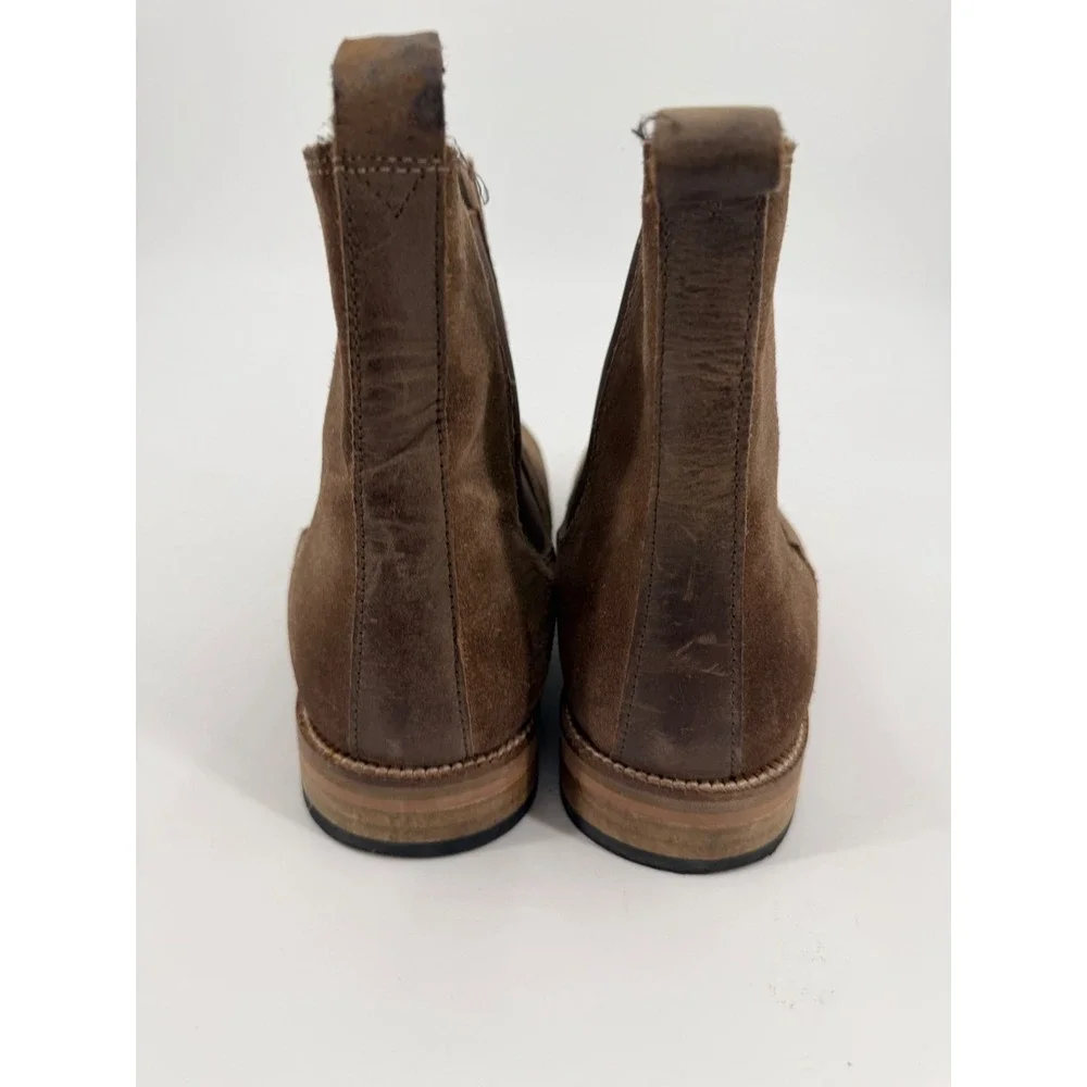 Crevo Denham Mens Brown Suede Chelsea Boots CV1342-216 Size 12